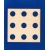 Kwadrat 16x16cm  z 9 otworami , sorter, organizer,podkładka itp., deseczka, tabliczka / SKLEJKA #3mm